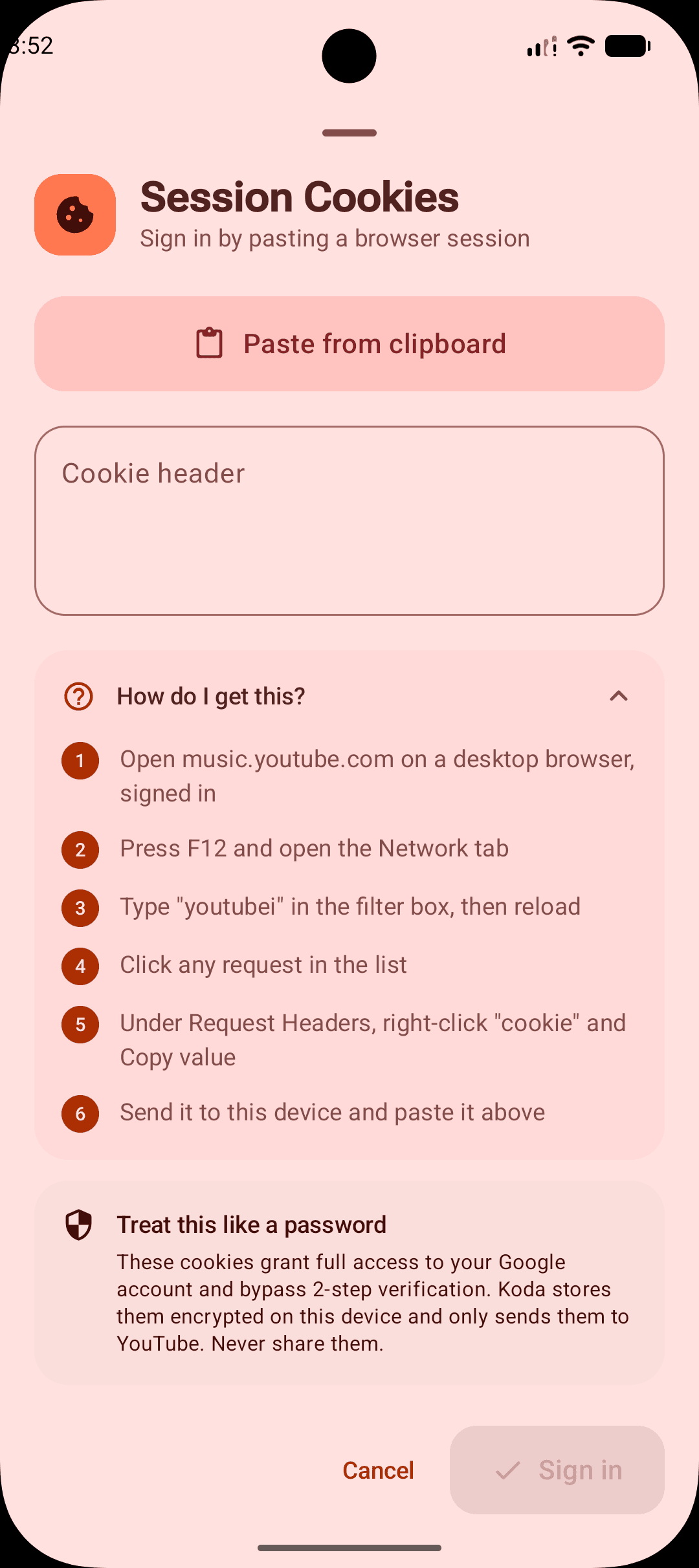 Session cookies — The fallback path